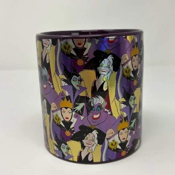 Disney Villains Mug Ursula Cruella Wicked Queen Maleficent 20 Oz Ceramic Purple - Picture 4 of 9